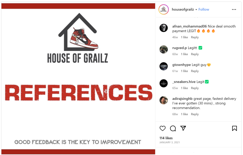 Instagram References Post